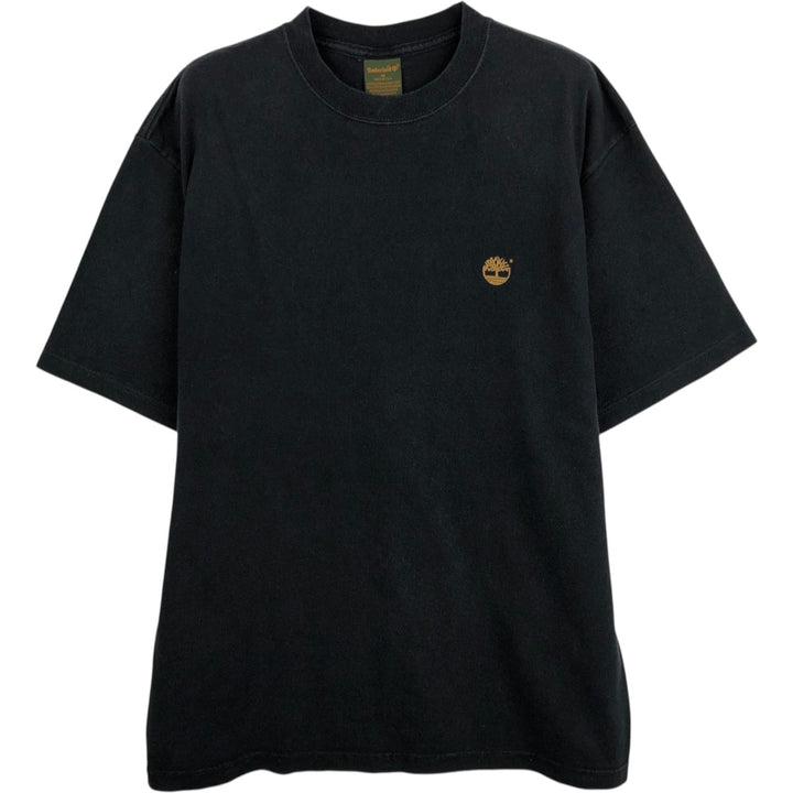 90s-00'S Timberland Short-Sleeve Printed T-Shirt, Made in USA, Men's Size M (Equivalent), Vintage cotton black type Vintage Second Hand