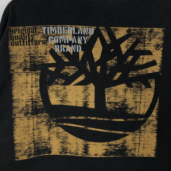 90s-00'S Timberland Short-Sleeve Printed T-Shirt, Made in USA, Men's Size M (Equivalent), Vintage cotton black type Vintage Second Hand
