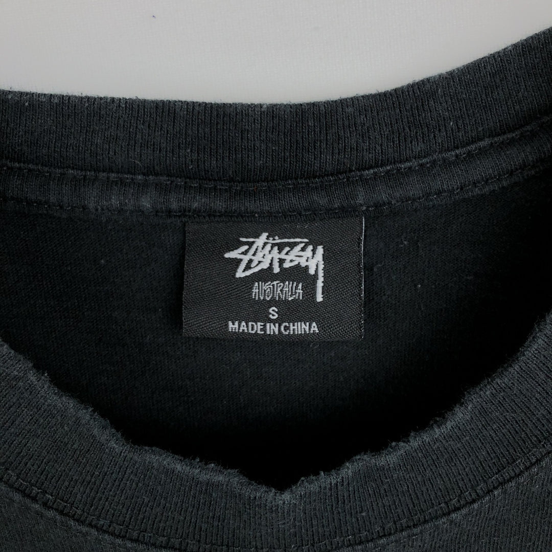 Stussy Australia Surf Skate T-shirt, Men's Size S (approx.) cotton black type Vintage Second Hand