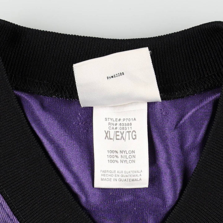 90s-00'S Puma NFL Baltimore Ravens Five-quarter sleeve V-neck mesh game shirt football shirt men's size XL equivalent Nylon purple type Vintage Second Hand