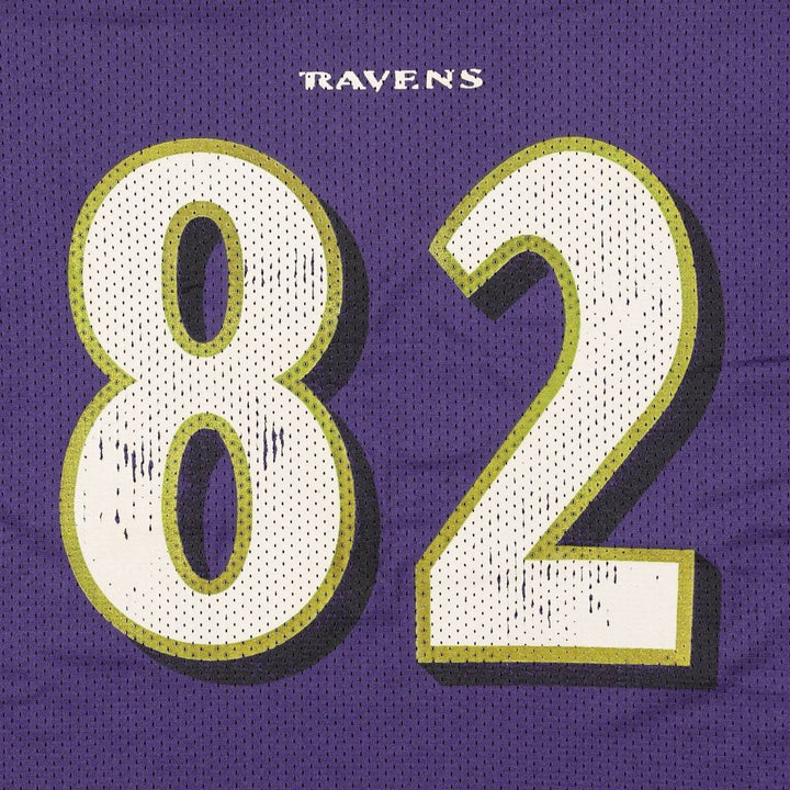 90s-00'S Puma NFL Baltimore Ravens Five-quarter sleeve V-neck mesh game shirt football shirt men's size XL equivalent Nylon purple type Vintage Second Hand