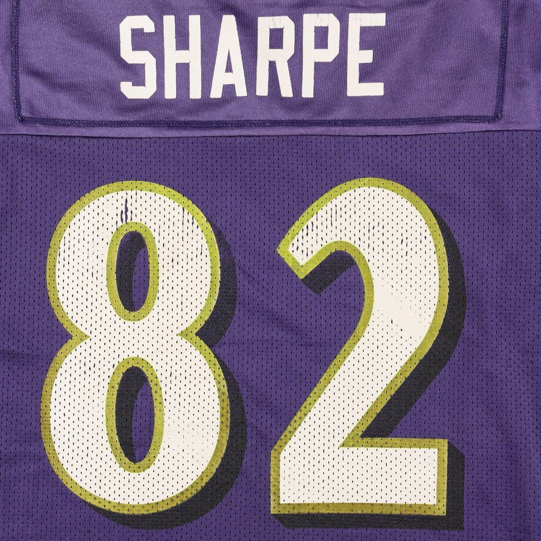 90s-00'S Puma NFL Baltimore Ravens Five-quarter sleeve V-neck mesh game shirt football shirt men's size XL equivalent Nylon purple type Vintage Second Hand