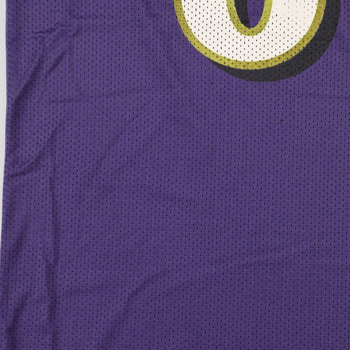 90s-00'S Puma NFL Baltimore Ravens Five-quarter sleeve V-neck mesh game shirt football shirt men's size XL equivalent Nylon purple type Vintage Second Hand