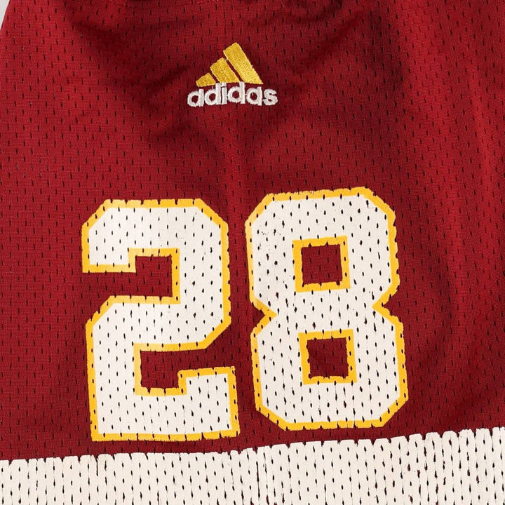 90'S Adidas TEAM NFL Washington Commanders Mesh V-Neck Half-Sleeve Game Shirt Football Shirt Nylon burgundy type Vintage Second Hand
