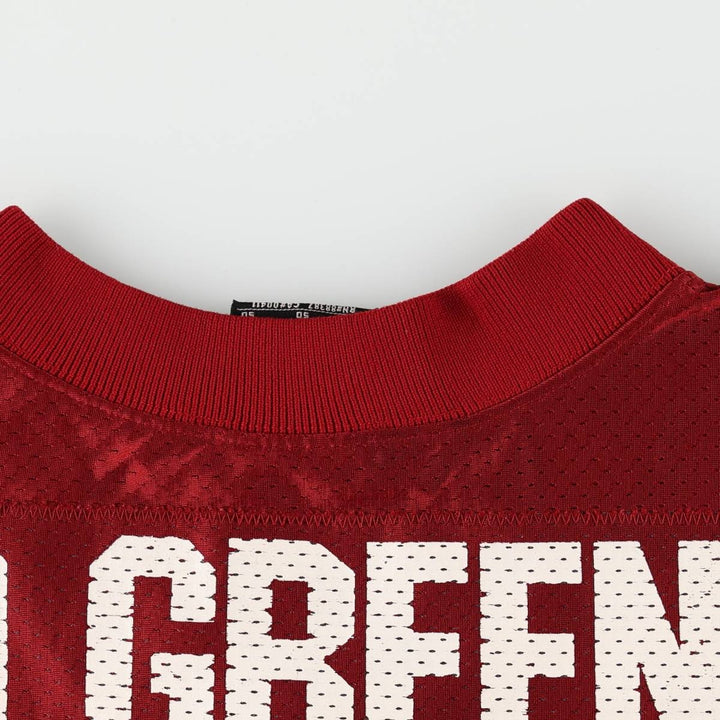 90'S Adidas TEAM NFL Washington Commanders Mesh V-Neck Half-Sleeve Game Shirt Football Shirt Nylon burgundy type Vintage Second Hand