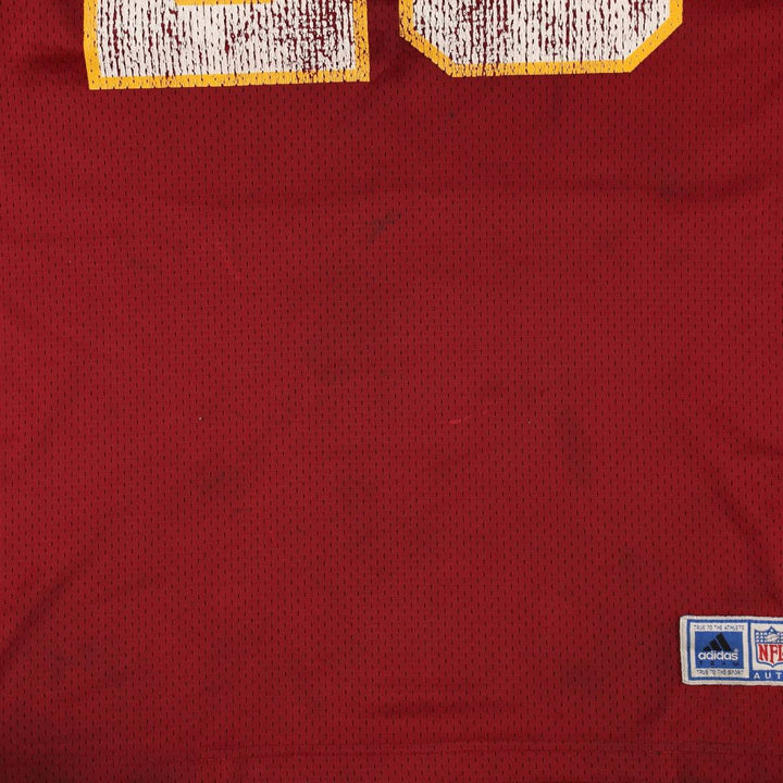 90'S Adidas TEAM NFL Washington Commanders Mesh V-Neck Half-Sleeve Game Shirt Football Shirt Nylon burgundy type Vintage Second Hand