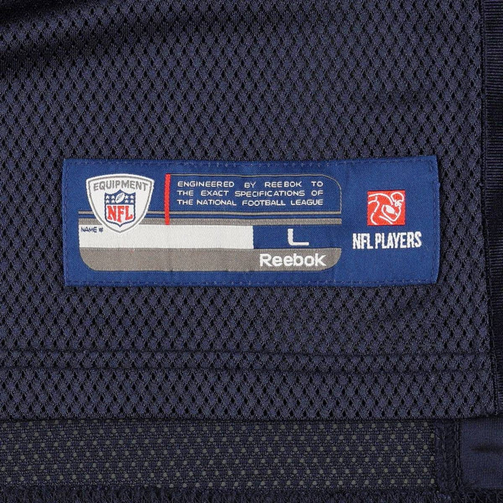 Reebok ONFIELD NFL Chicago Bears Mesh V-Neck Half-Sleeve Game Shirt Football Shirt Men's Size L (approx.) Nylon navy blue type Vintage Second Hand
