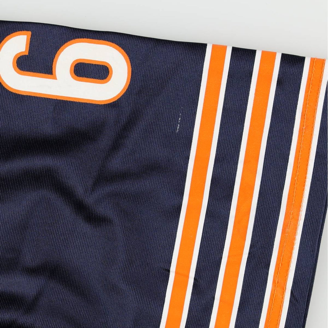 Reebok ONFIELD NFL Chicago Bears Mesh V-Neck Half-Sleeve Game Shirt Football Shirt Men's Size L (approx.) Nylon navy blue type Vintage Second Hand