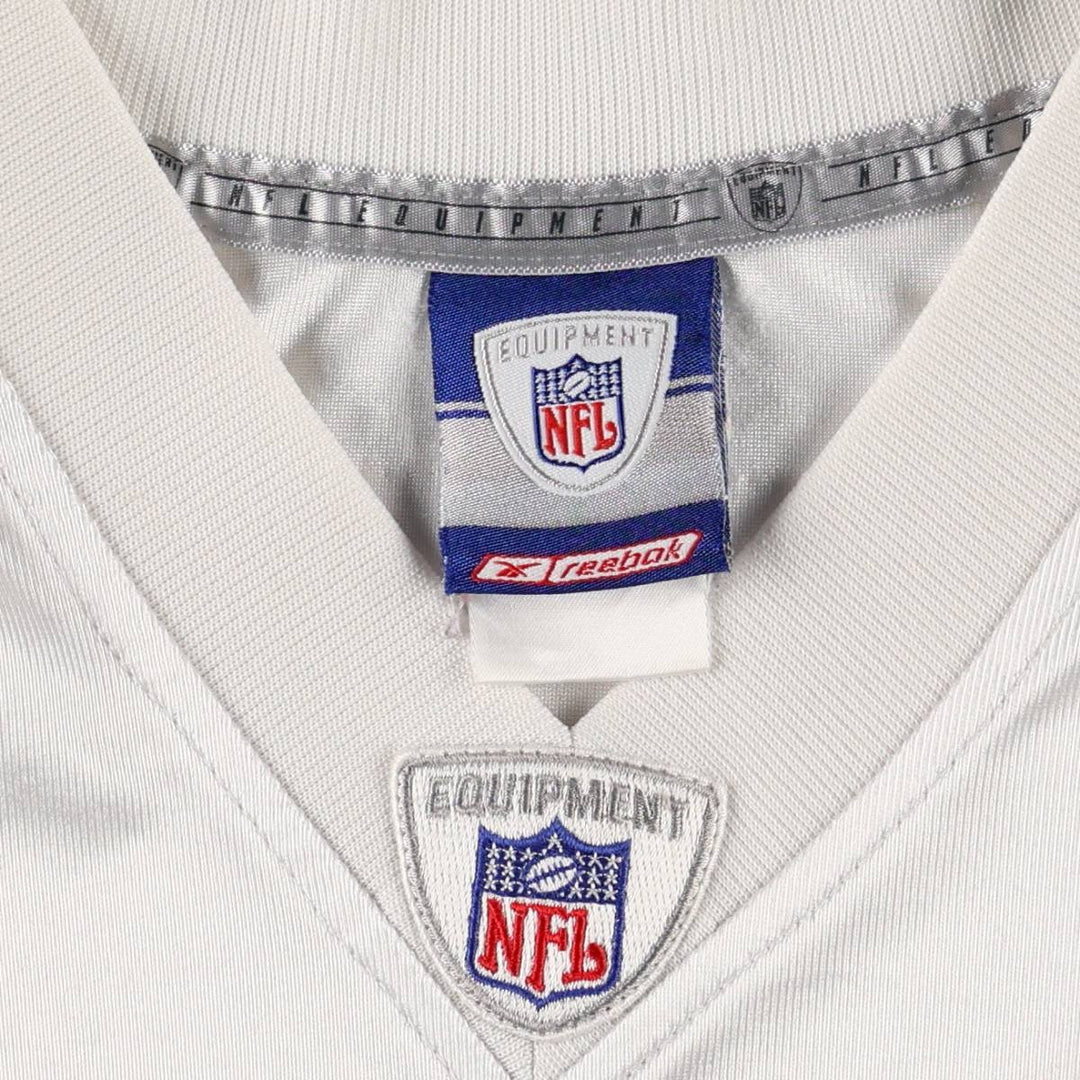 Reebok NFL San Francisco 49ers V-Neck Mesh Five-Quarter Sleeve Game Shirt Football Shirt polyester white type Vintage Second Hand