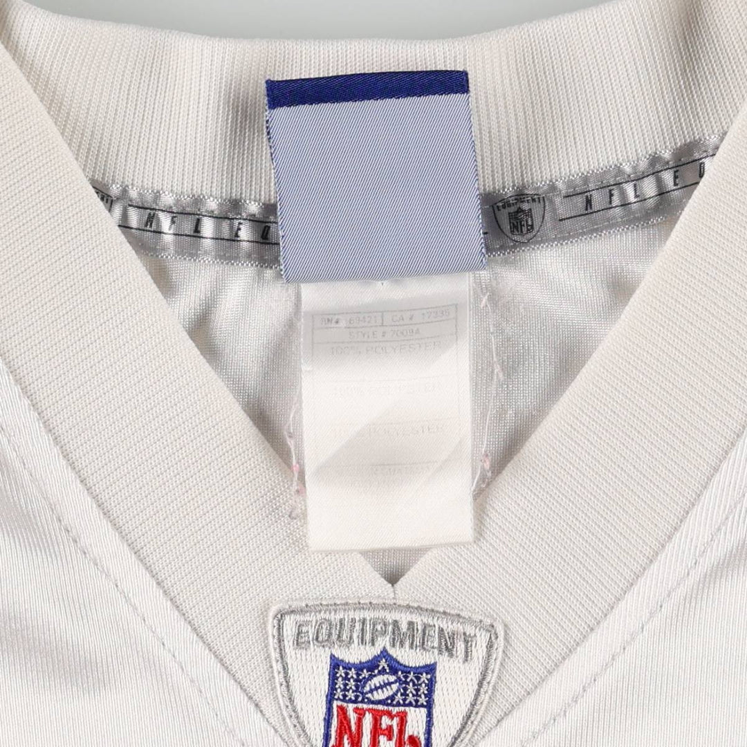 Reebok NFL San Francisco 49ers V-Neck Mesh Five-Quarter Sleeve Game Shirt Football Shirt polyester white type Vintage Second Hand