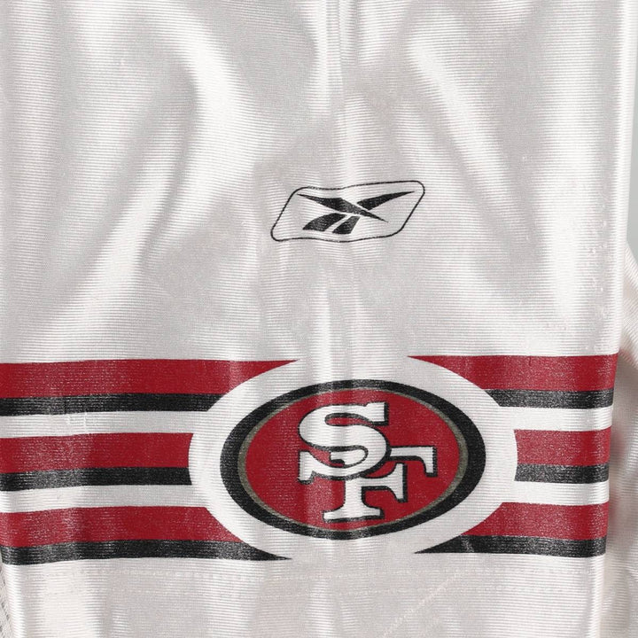 Reebok NFL San Francisco 49ers V-Neck Mesh Five-Quarter Sleeve Game Shirt Football Shirt polyester white type Vintage Second Hand