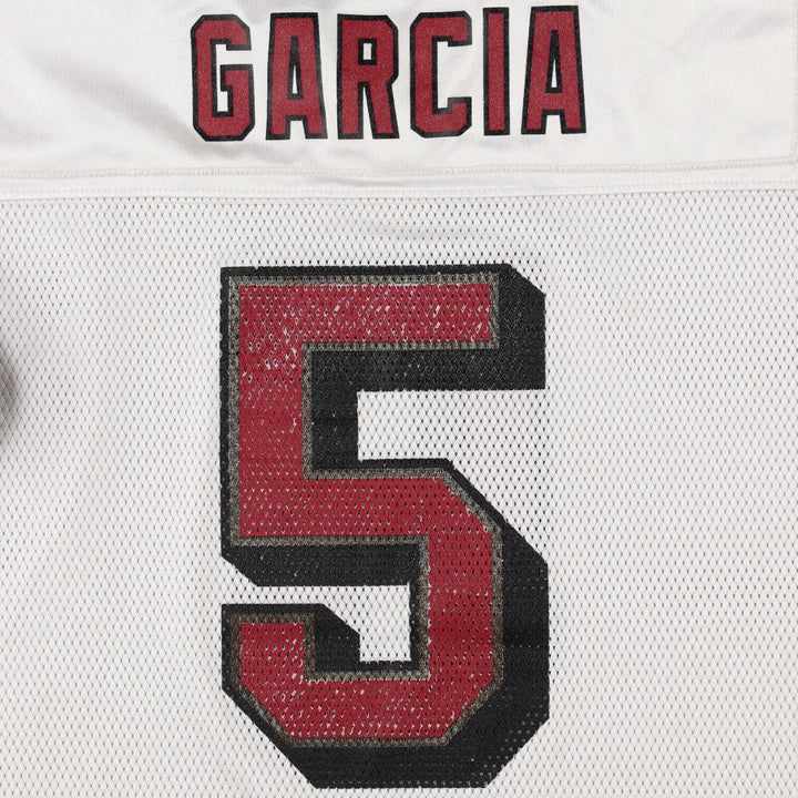 Reebok NFL San Francisco 49ers V-Neck Mesh Five-Quarter Sleeve Game Shirt Football Shirt polyester white type Vintage Second Hand