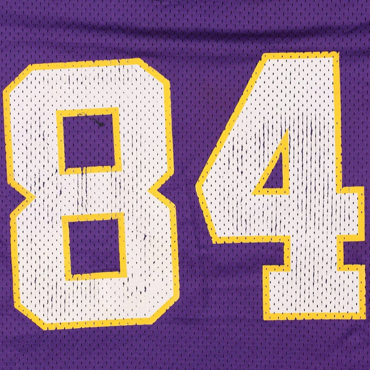 Reebok NFL Minnesota Vikings Five-Quarter Sleeve Mesh V-Neck Game Shirt Football Shirt Men's Size L (approx.) Nylon purple type Vintage Second Hand