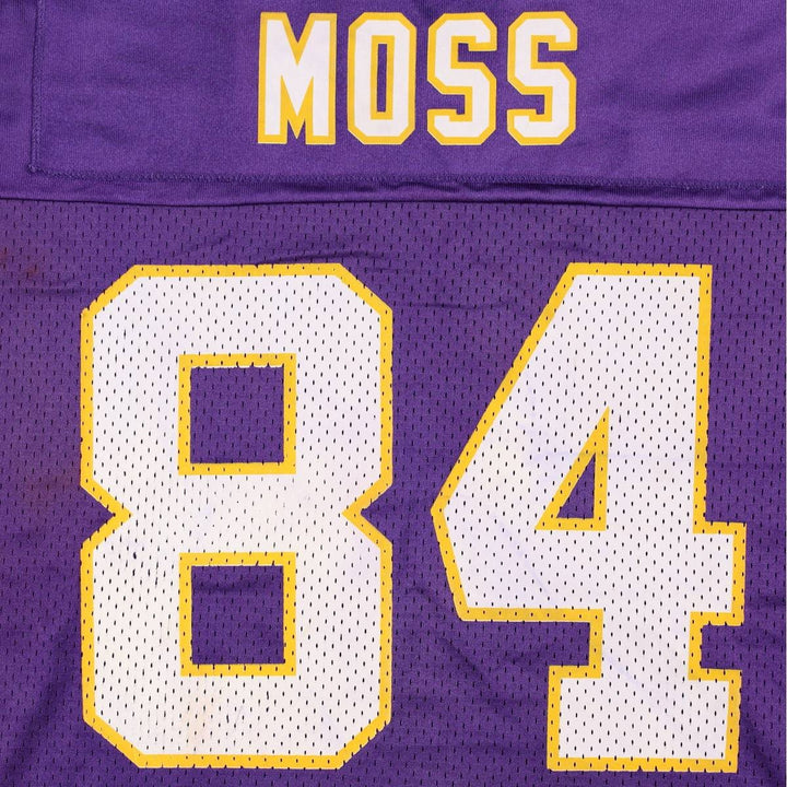 Reebok NFL Minnesota Vikings Five-Quarter Sleeve Mesh V-Neck Game Shirt Football Shirt Men's Size L (approx.) Nylon purple type Vintage Second Hand