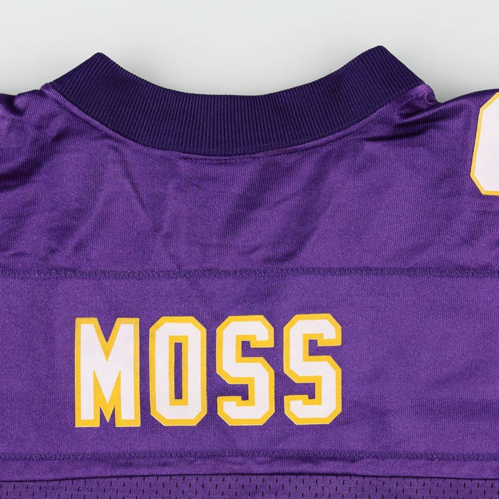 Reebok NFL Minnesota Vikings Five-Quarter Sleeve Mesh V-Neck Game Shirt Football Shirt Men's Size L (approx.) Nylon purple type Vintage Second Hand