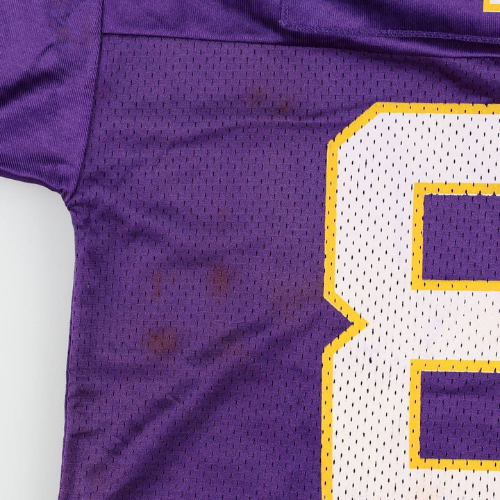 Reebok NFL Minnesota Vikings Five-Quarter Sleeve Mesh V-Neck Game Shirt Football Shirt Men's Size L (approx.) Nylon purple type Vintage Second Hand
