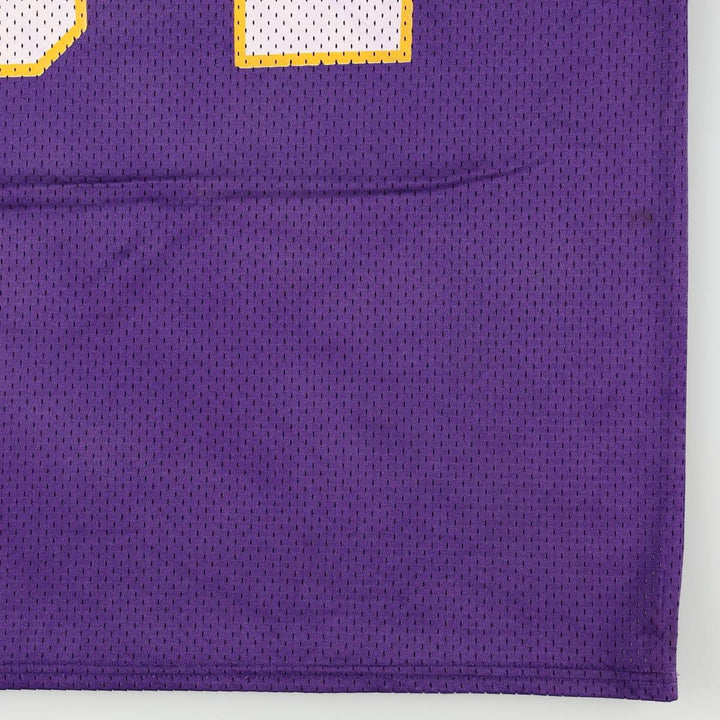 Reebok NFL Minnesota Vikings Five-Quarter Sleeve Mesh V-Neck Game Shirt Football Shirt Men's Size L (approx.) Nylon purple type Vintage Second Hand