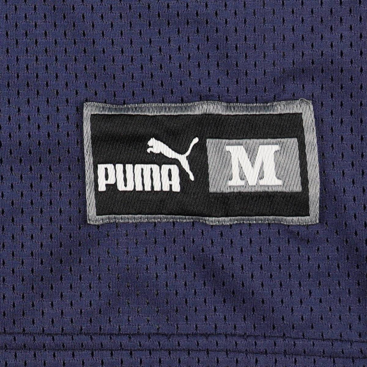 90s-00'S Puma NFL Denver Broncos V-neck Mesh Five-quarter Sleeve Game Shirt Football Shirt Men's Size M (approx.) Nylon navy blue type Vintage Second Hand