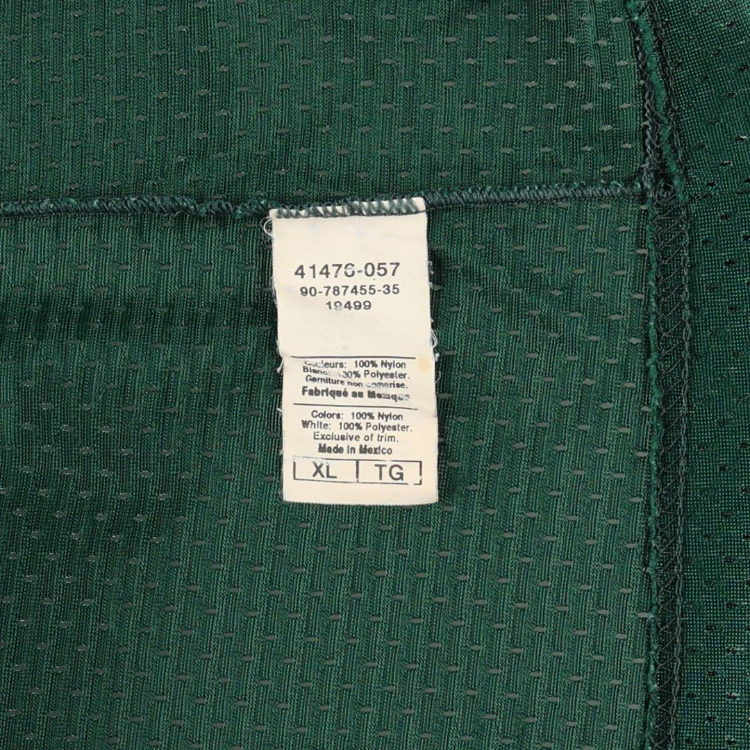 90'S Champion New York Jets 3/4 Sleeve Mesh V-Neck Game Shirt Football Shirt Men's XL (approx.) Nylon green type Vintage Second Hand
