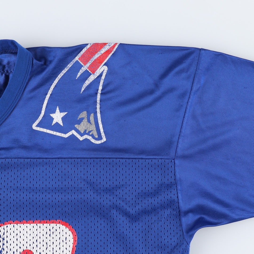 90'S Champion Authentic Athletic Apparel V-Neck Game Shirt Football Shirt Men's Size XL (approx.) Nylon blue type Vintage Second Hand