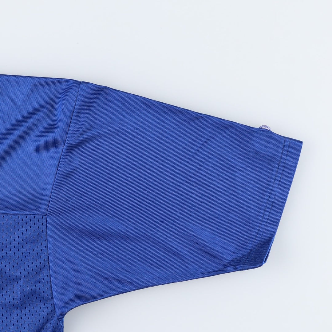 90'S Champion Authentic Athletic Apparel V-Neck Game Shirt Football Shirt Men's Size XL (approx.) Nylon blue type Vintage Second Hand
