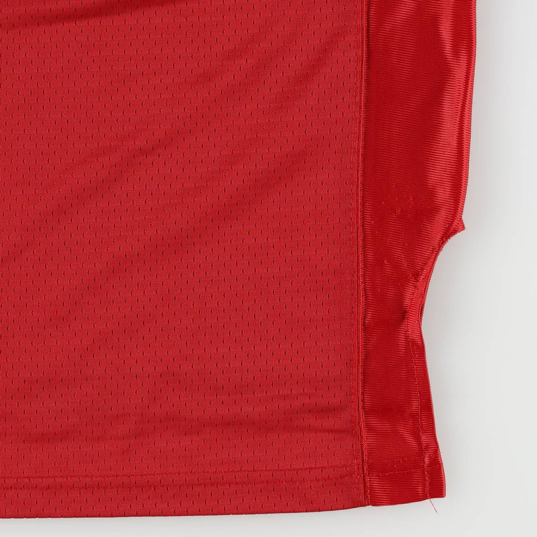 Reebok NFL San Francisco 49ers Five-Quarter Sleeve V-Neck Mesh Game Shirt Football Shirt polyester burgundy type Vintage Second Hand