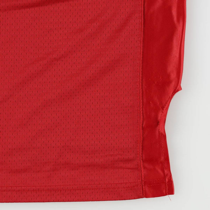 Reebok NFL San Francisco 49ers Five-Quarter Sleeve V-Neck Mesh Game Shirt Football Shirt polyester burgundy type Vintage Second Hand