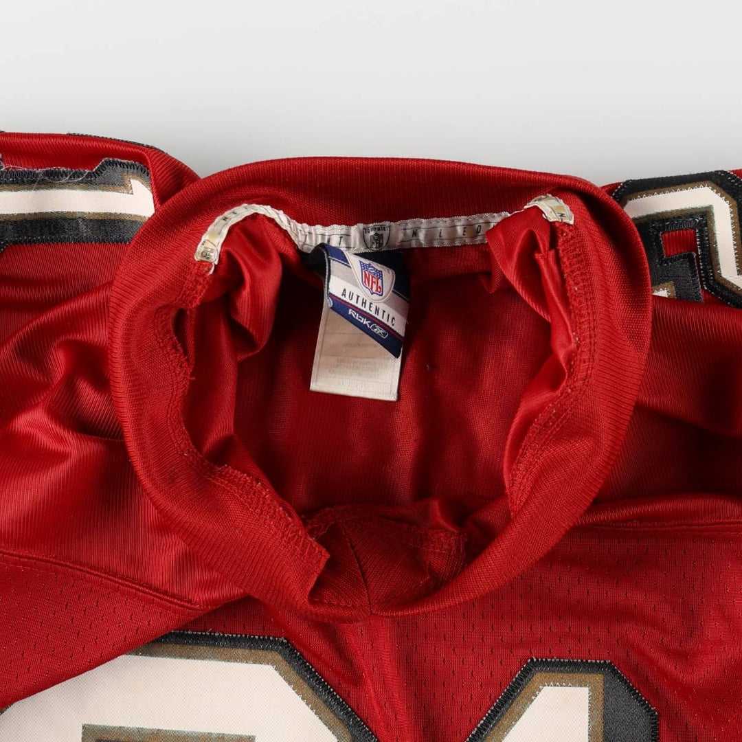 Reebok NFL San Francisco 49ers Five-Quarter Sleeve V-Neck Mesh Game Shirt Football Shirt polyester burgundy type Vintage Second Hand