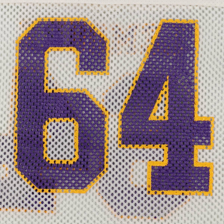 80s-90'S Champion Minnesota Vikings V-neck Mesh Football 3/4 Sleeve T-shirt, Men's XL equivalent, Vintage Nylon white type Vintage Second Hand