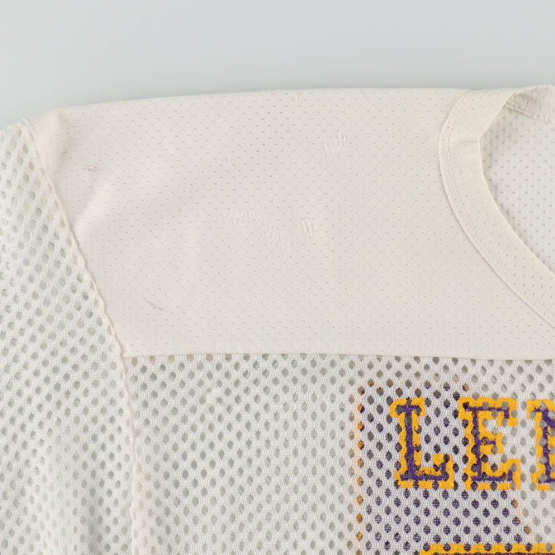 80s-90'S Champion Minnesota Vikings V-neck Mesh Football 3/4 Sleeve T-shirt, Men's XL equivalent, Vintage Nylon white type Vintage Second Hand