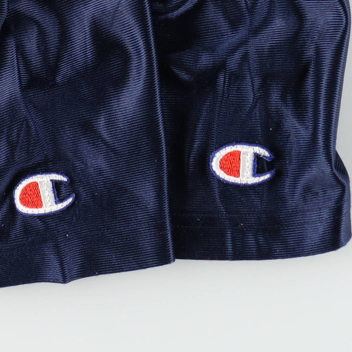 90'S Champion Denver Broncos V-neck Mesh Football 3/4 Sleeve T-Shirt, Men's Size L (Equivalent), Vintage Nylon navy blue type Vintage Second Hand