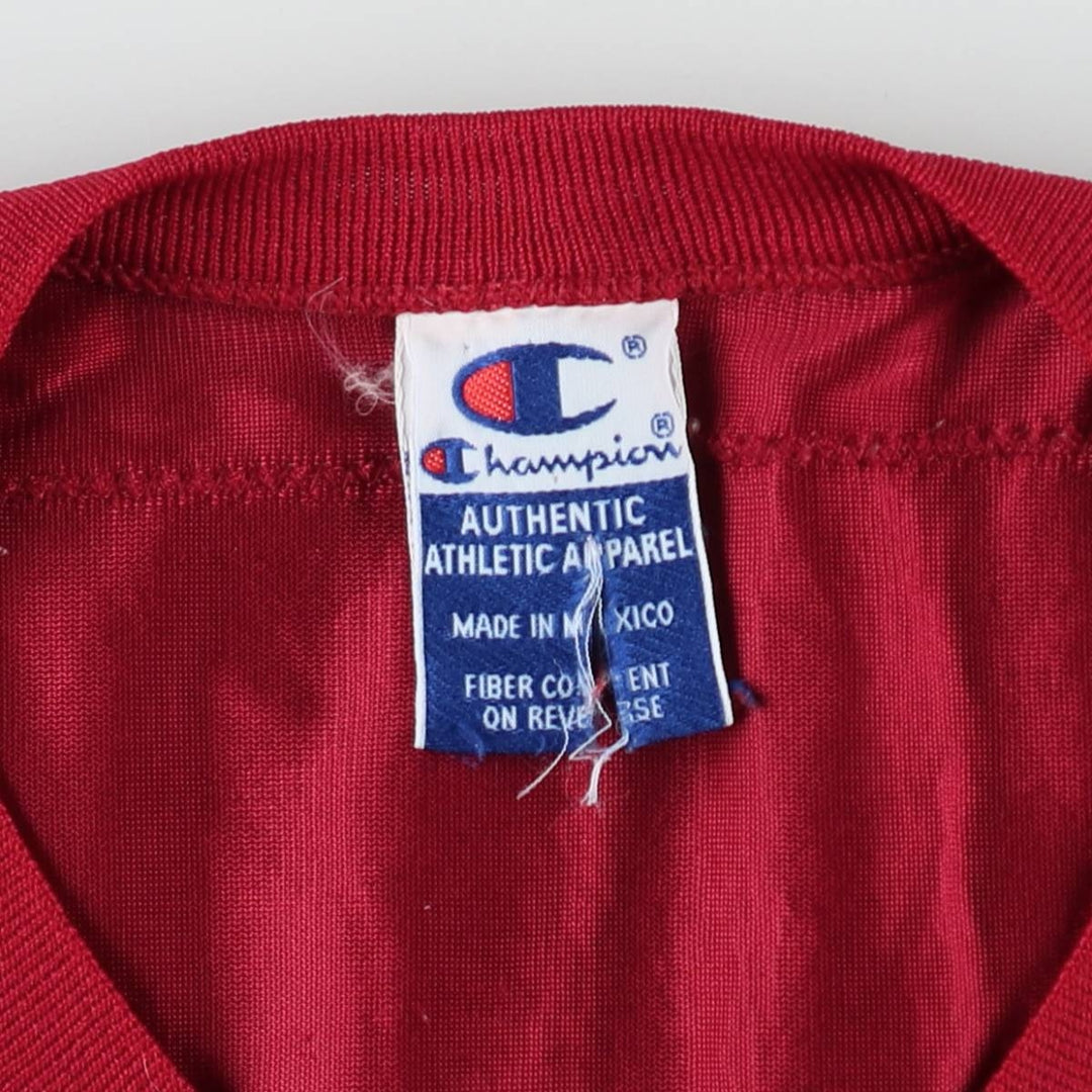 90'S Champion V-neck Mesh Washington Redskins Football Short Sleeve T-shirt, Men's Size L (approx.), Vintage Nylon wine-red Vintage Second Hand