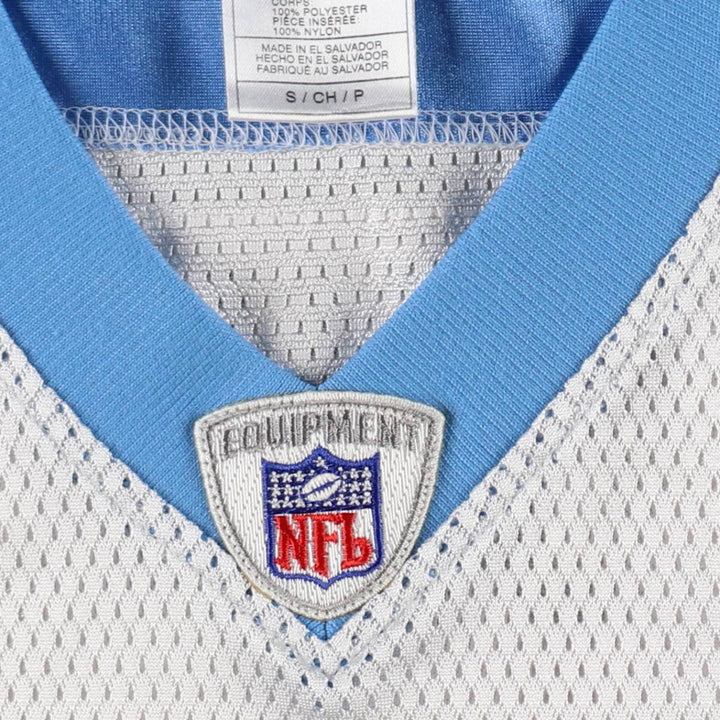 Reebok NFL Tennessee Titans Mesh V-Neck Football Short Sleeve T-Shirt (Men's Size S) polyester white type Vintage Second Hand