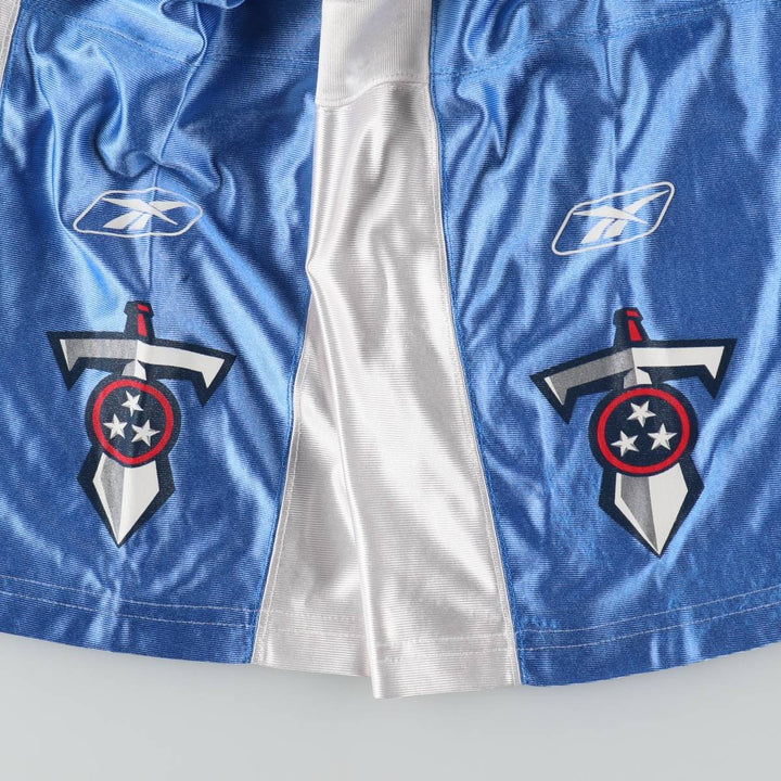 Reebok NFL Tennessee Titans Mesh V-Neck Football Short Sleeve T-Shirt (Men's Size S) polyester white type Vintage Second Hand