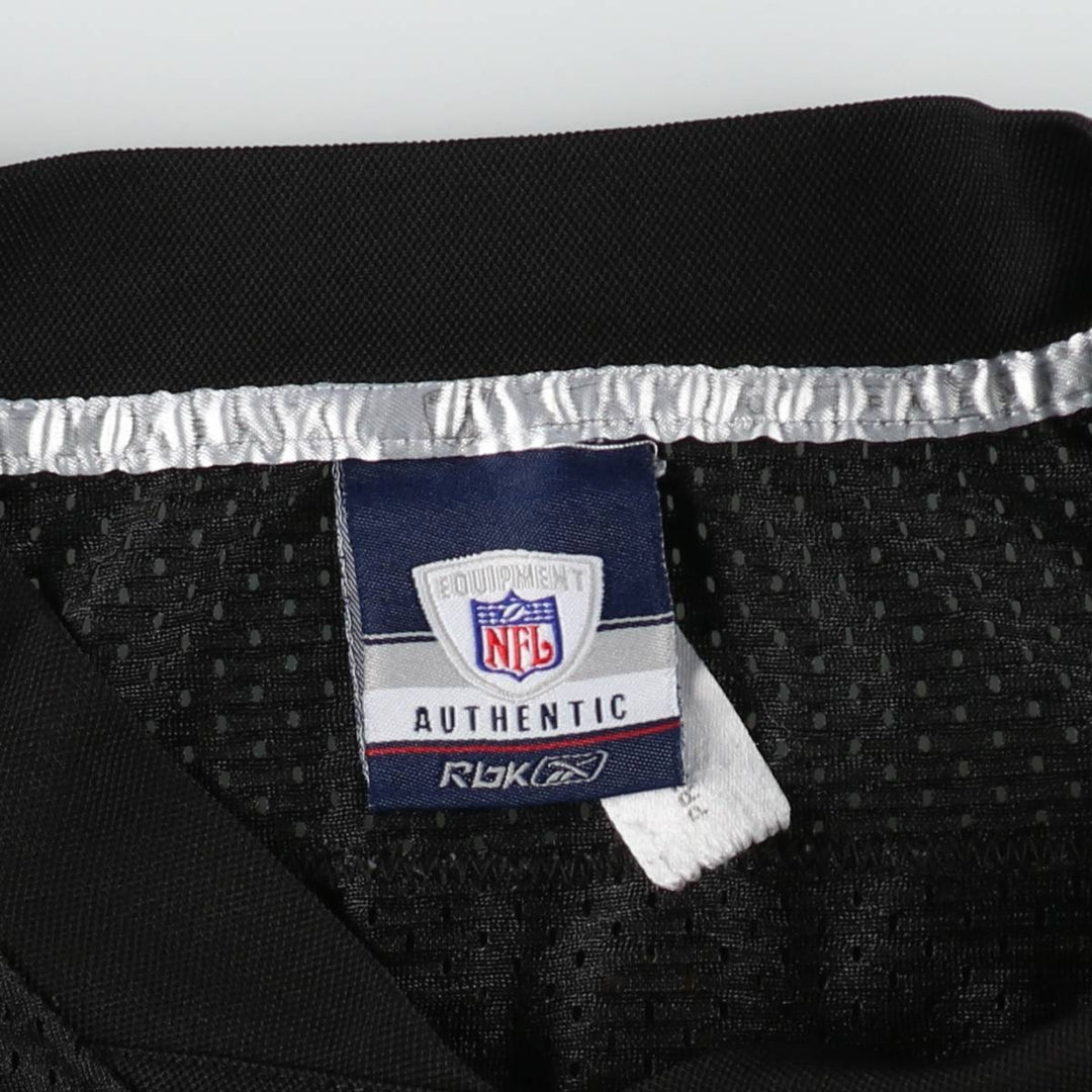 Reebok Pittsburgh Steelers Mesh V-Neck Football 3/4 Sleeve T-Shirt, Men's XXL (approx.) unclear black type Vintage Second Hand