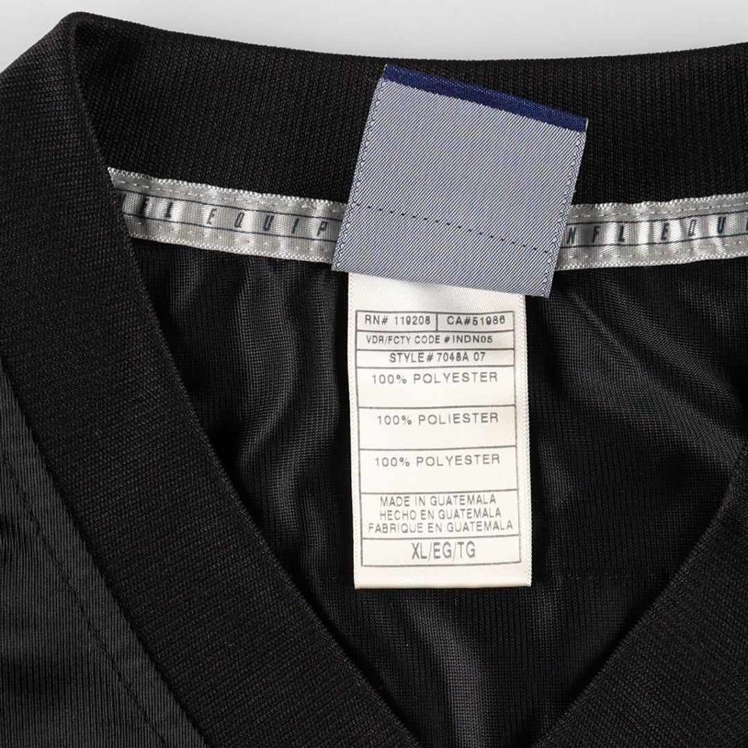 Reebok NFL New Orleans Saints Five-Quarter Sleeve Mesh V-Neck Game Shirt Football Shirt Men's XL Equivalent polyester black type Vintage Second Hand