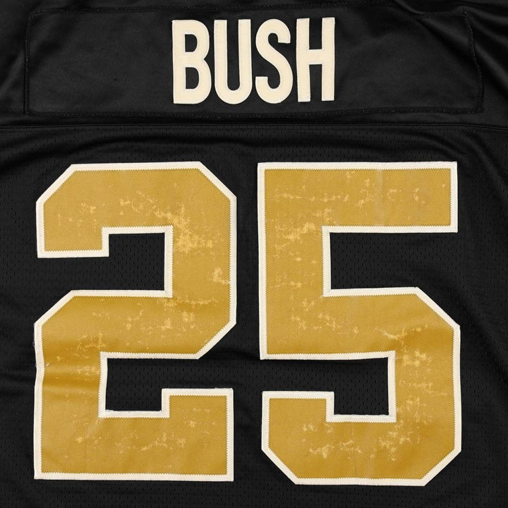 Reebok NFL New Orleans Saints Five-Quarter Sleeve Mesh V-Neck Game Shirt Football Shirt Men's XL Equivalent polyester black type Vintage Second Hand