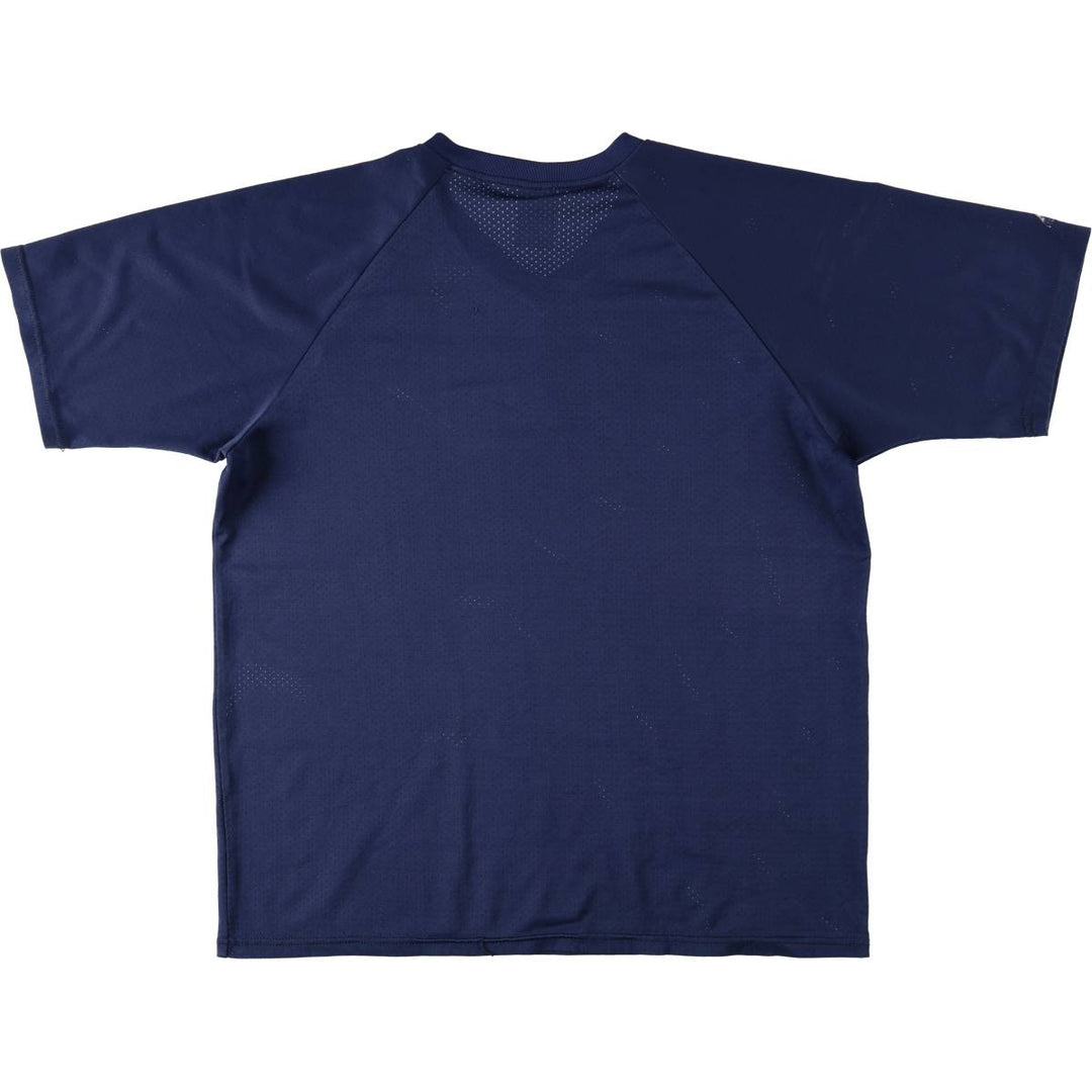 90'S Majestic MLB Seattle Mariners Mesh V-Neck Game Shirt, Made in USA, Men's Size L (approx.) unclear navy blue type Vintage Second Hand