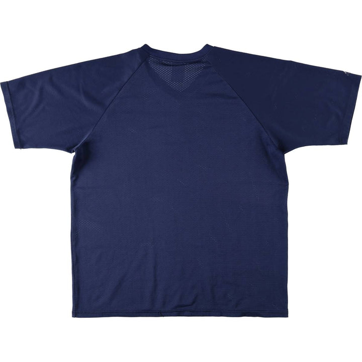 90'S Majestic MLB Seattle Mariners Mesh V-Neck Game Shirt, Made in USA, Men's Size L (approx.) unclear navy blue type Vintage Second Hand
