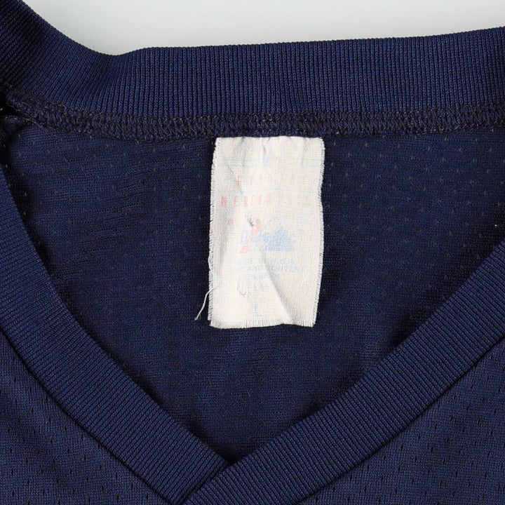 90'S Majestic MLB Seattle Mariners Mesh V-Neck Game Shirt, Made in USA, Men's Size L (approx.) unclear navy blue type Vintage Second Hand