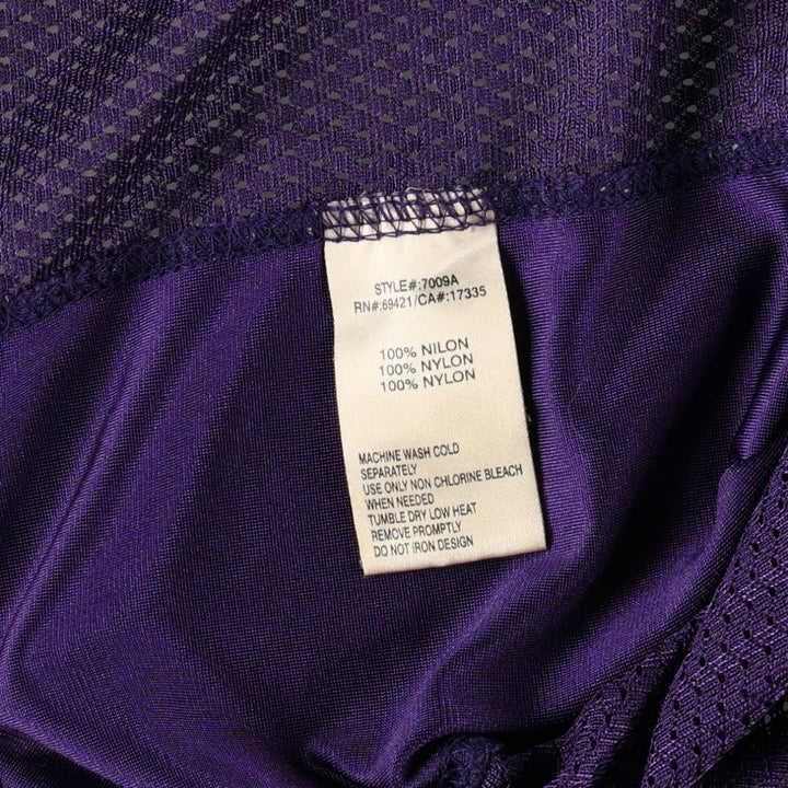 Reebok NFL Baltimore Ravens V-Neck Mesh Five-Quarter Sleeve Game Shirt Football Shirt Men's XL (approx.) Nylon purple type Vintage Second Hand