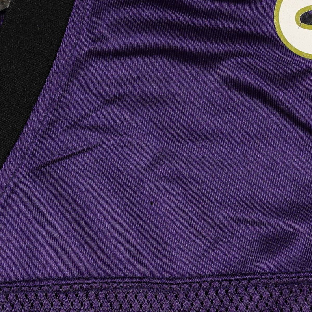 Reebok NFL Baltimore Ravens V-Neck Mesh Five-Quarter Sleeve Game Shirt Football Shirt Men's XL (approx.) Nylon purple type Vintage Second Hand
