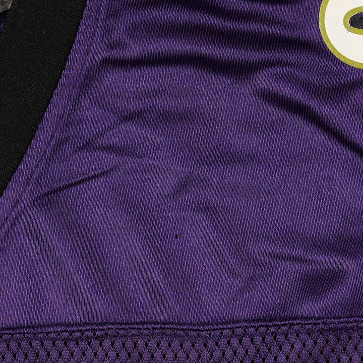 Reebok NFL Baltimore Ravens V-Neck Mesh Five-Quarter Sleeve Game Shirt Football Shirt Men's XL (approx.) Nylon purple type Vintage Second Hand
