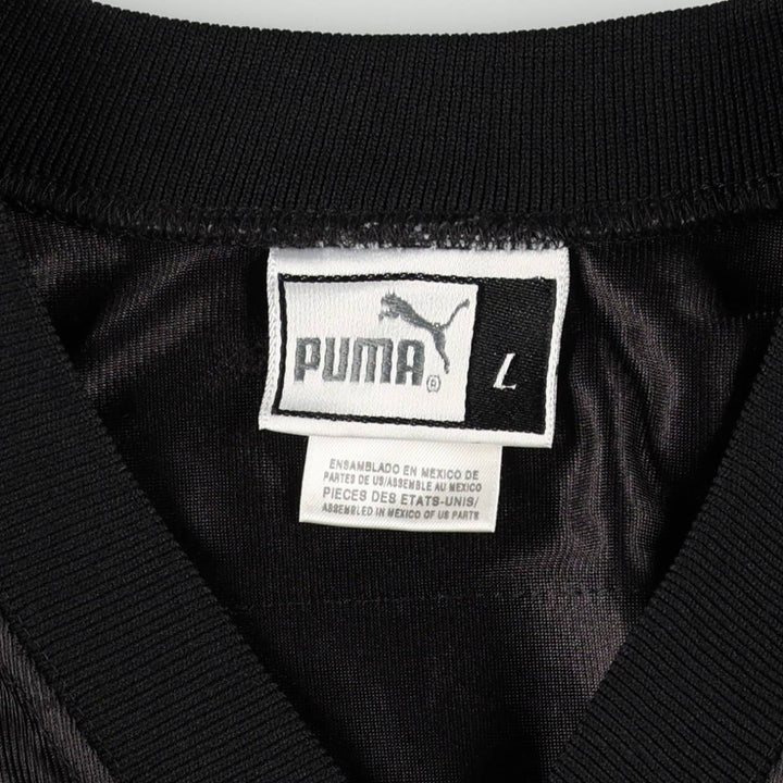 90s-00'S Puma NFL Atlanta Falcons V-neck Mesh Five-quarter Sleeve Game Shirt Football Shirt Men's Size L (approx.) Nylon black type Vintage Second Hand