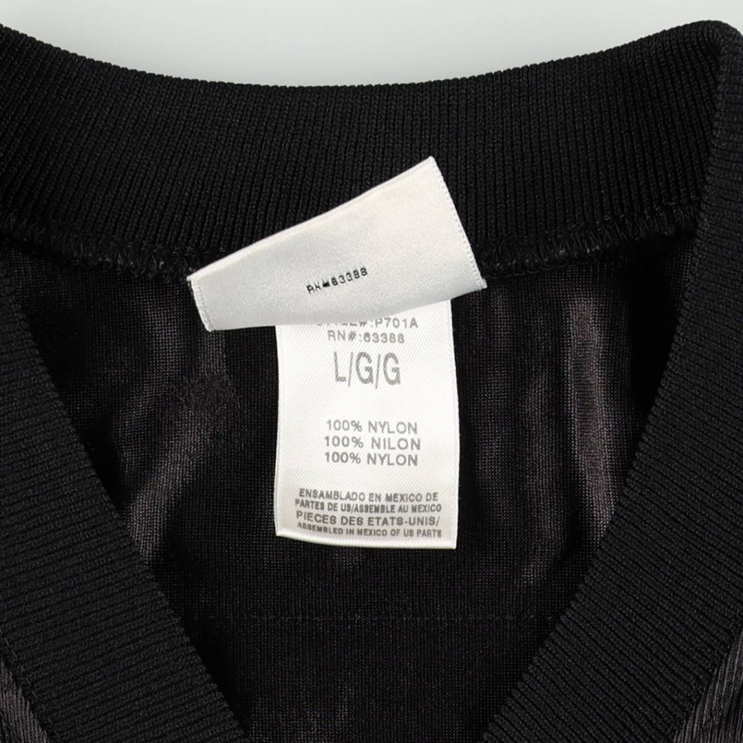 90s-00'S Puma NFL Atlanta Falcons V-neck Mesh Five-quarter Sleeve Game Shirt Football Shirt Men's Size L (approx.) Nylon black type Vintage Second Hand
