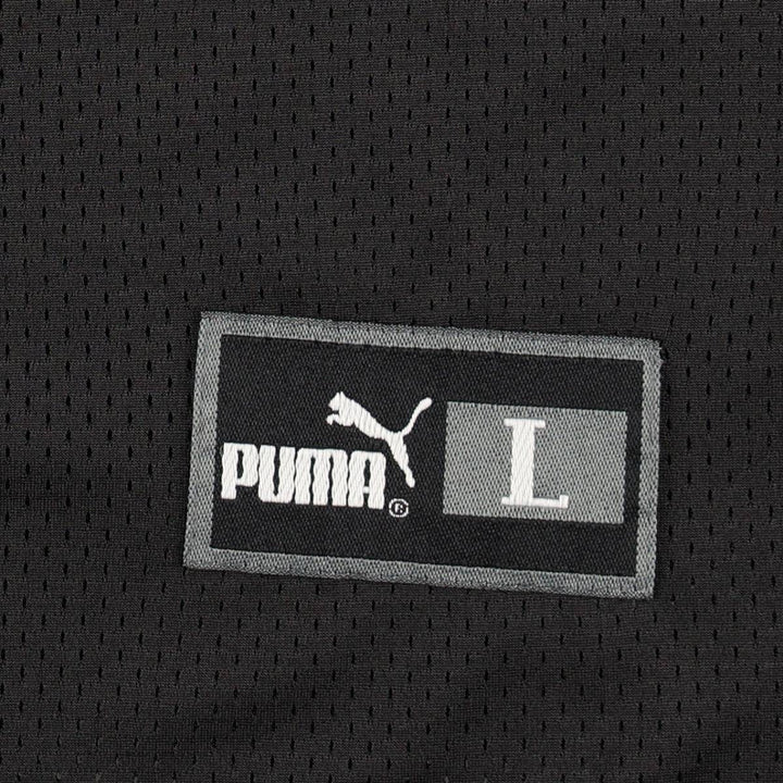 90s-00'S Puma NFL Atlanta Falcons V-neck Mesh Five-quarter Sleeve Game Shirt Football Shirt Men's Size L (approx.) Nylon black type Vintage Second Hand