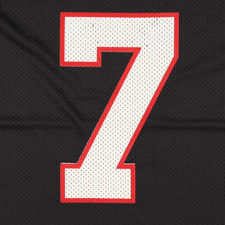 90s-00'S Puma NFL Atlanta Falcons V-neck Mesh Five-quarter Sleeve Game Shirt Football Shirt Men's Size L (approx.) Nylon black type Vintage Second Hand