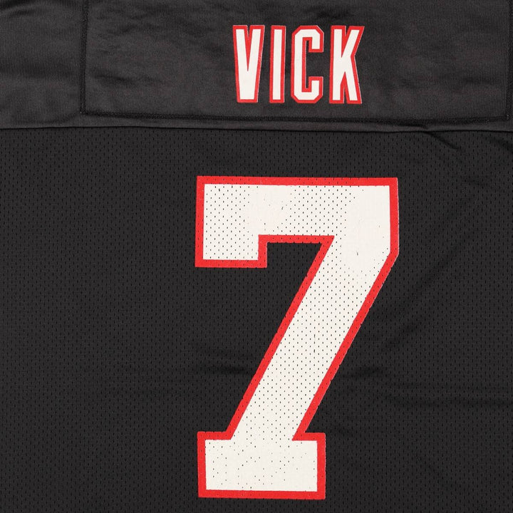90s-00'S Puma NFL Atlanta Falcons V-neck Mesh Five-quarter Sleeve Game Shirt Football Shirt Men's Size L (approx.) Nylon black type Vintage Second Hand