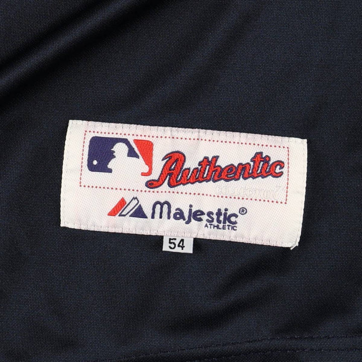 90s-00'S Majestic MLB Boston Red Sox Game Shirt Baseball Shirt Men's XL (approx.) unclear navy blue type Vintage Second Hand
