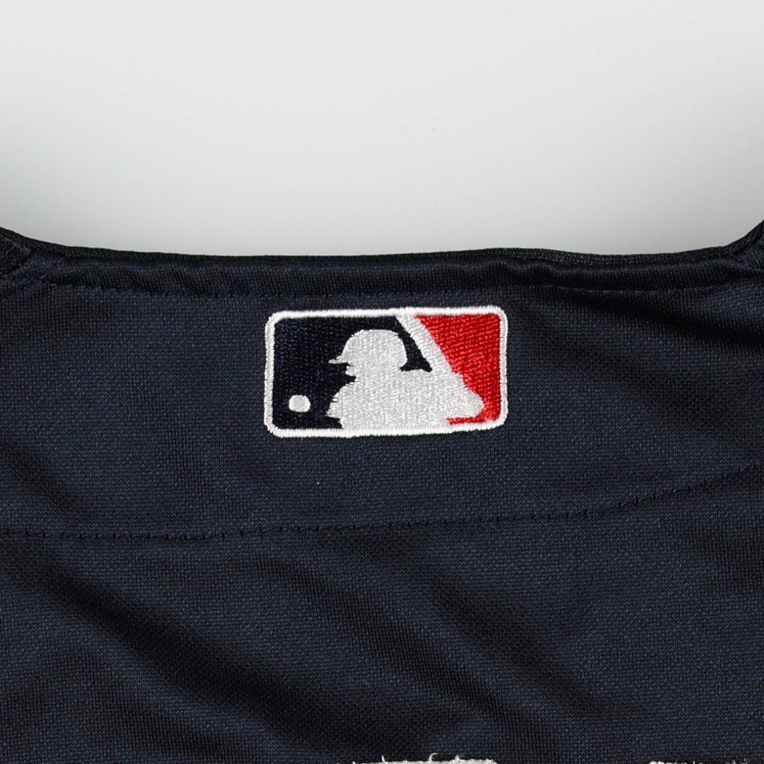 90s-00'S Majestic MLB Boston Red Sox Game Shirt Baseball Shirt Men's XL (approx.) unclear navy blue type Vintage Second Hand